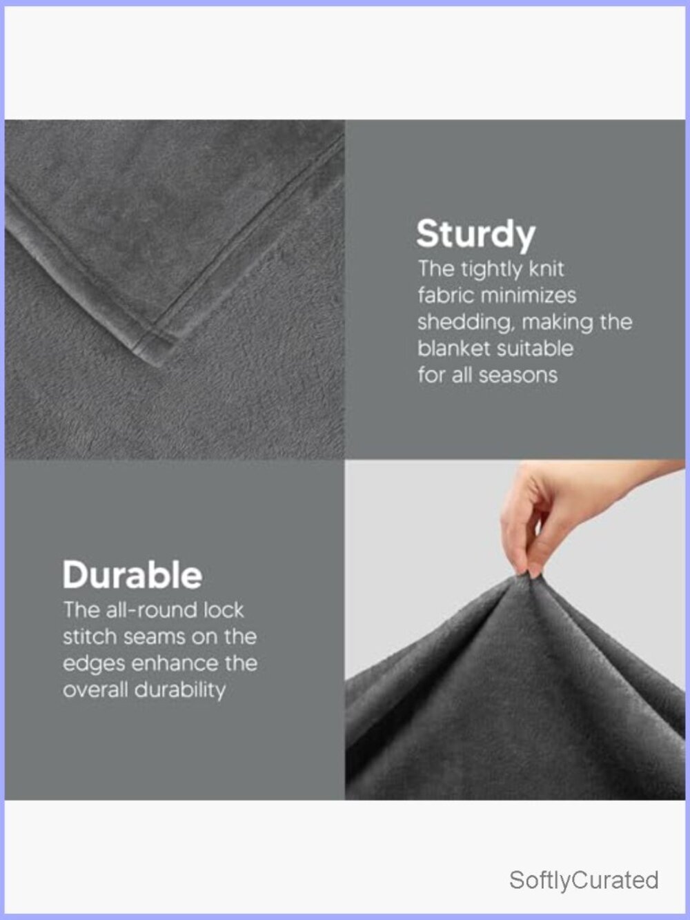 King Size Fleece Blanket Ultra Soft Microfiber All Season Warm Lightweight - Picture 5 of 7